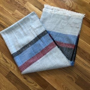 Isaac Mizrahi Blanket Color Block Scarf Wrap